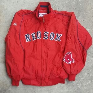 Vintage Majestic MLB Boston Red Socks Zip-Up LG